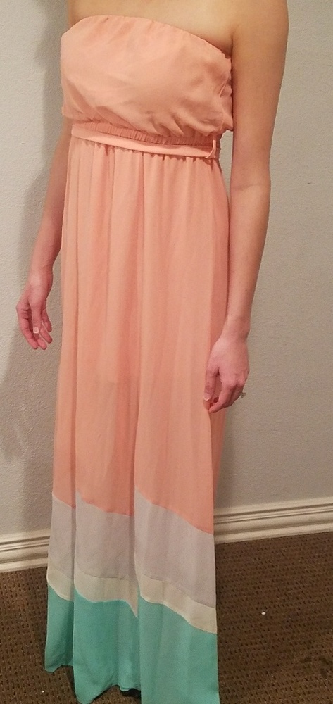 Sheer bottom flowy dress
